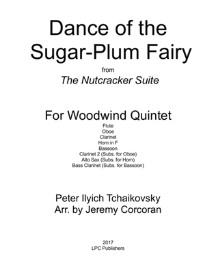 Book cover for Dance of the Sugar-Plum Fairy for Woodwind Quintet