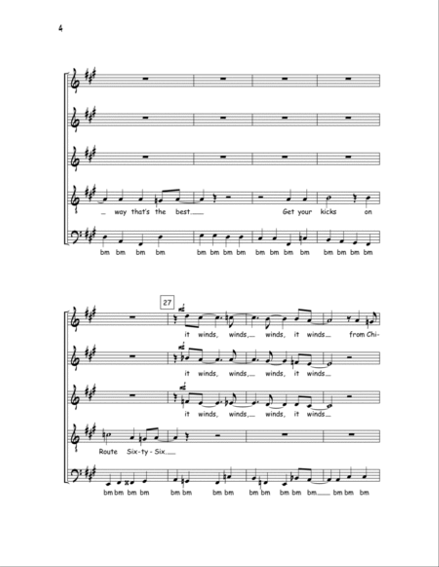 Route 66 Route 66 SSATB scores gallery preview page 4