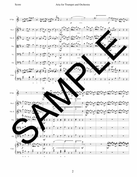 Aria from Alcina for Solo Trumpet, String Orchestra, and Continuo image number null