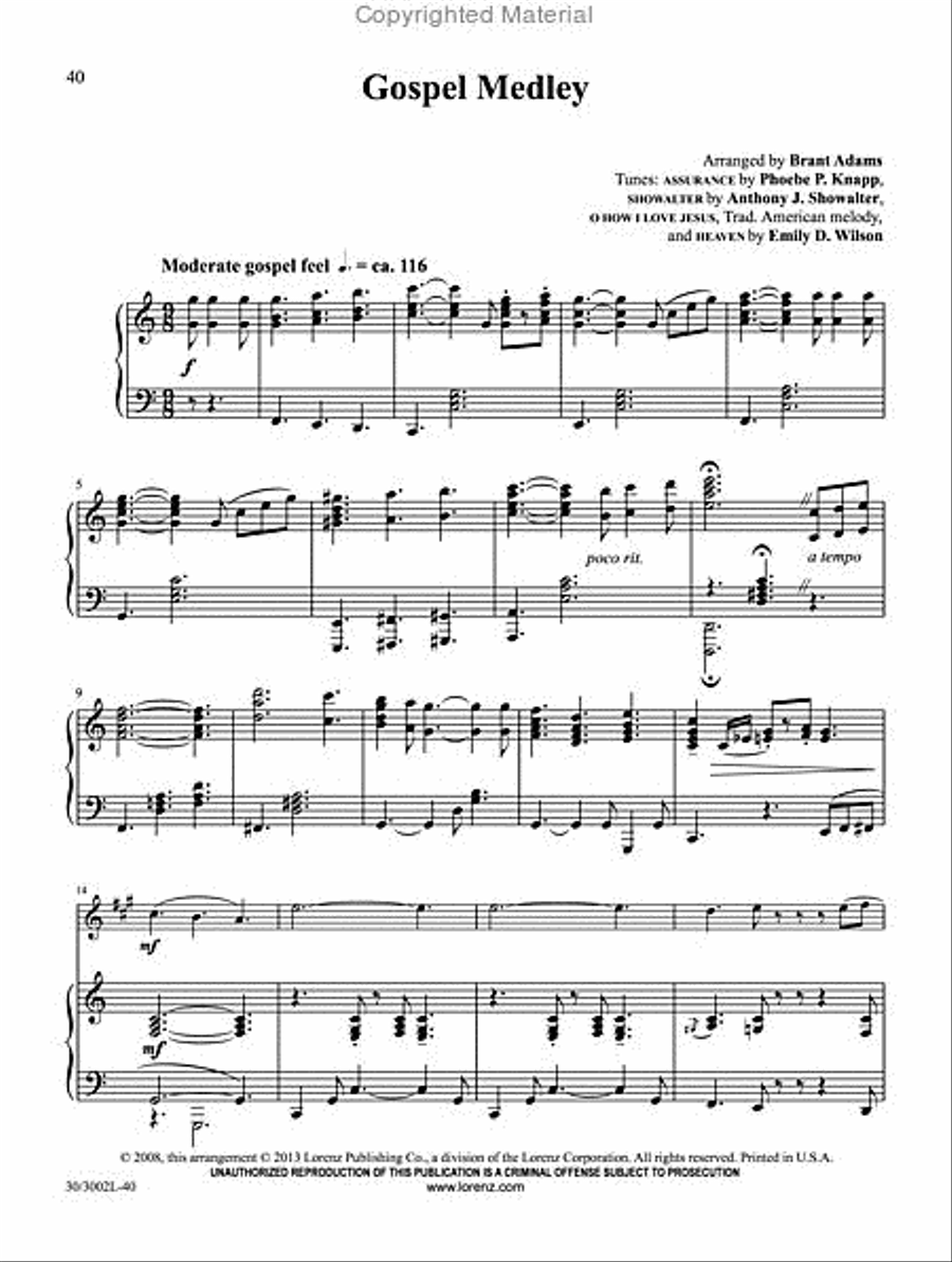 Alto Saxophone Solos for Worship, Vol. 2 Alto Saxophone scores gallery preview page 6