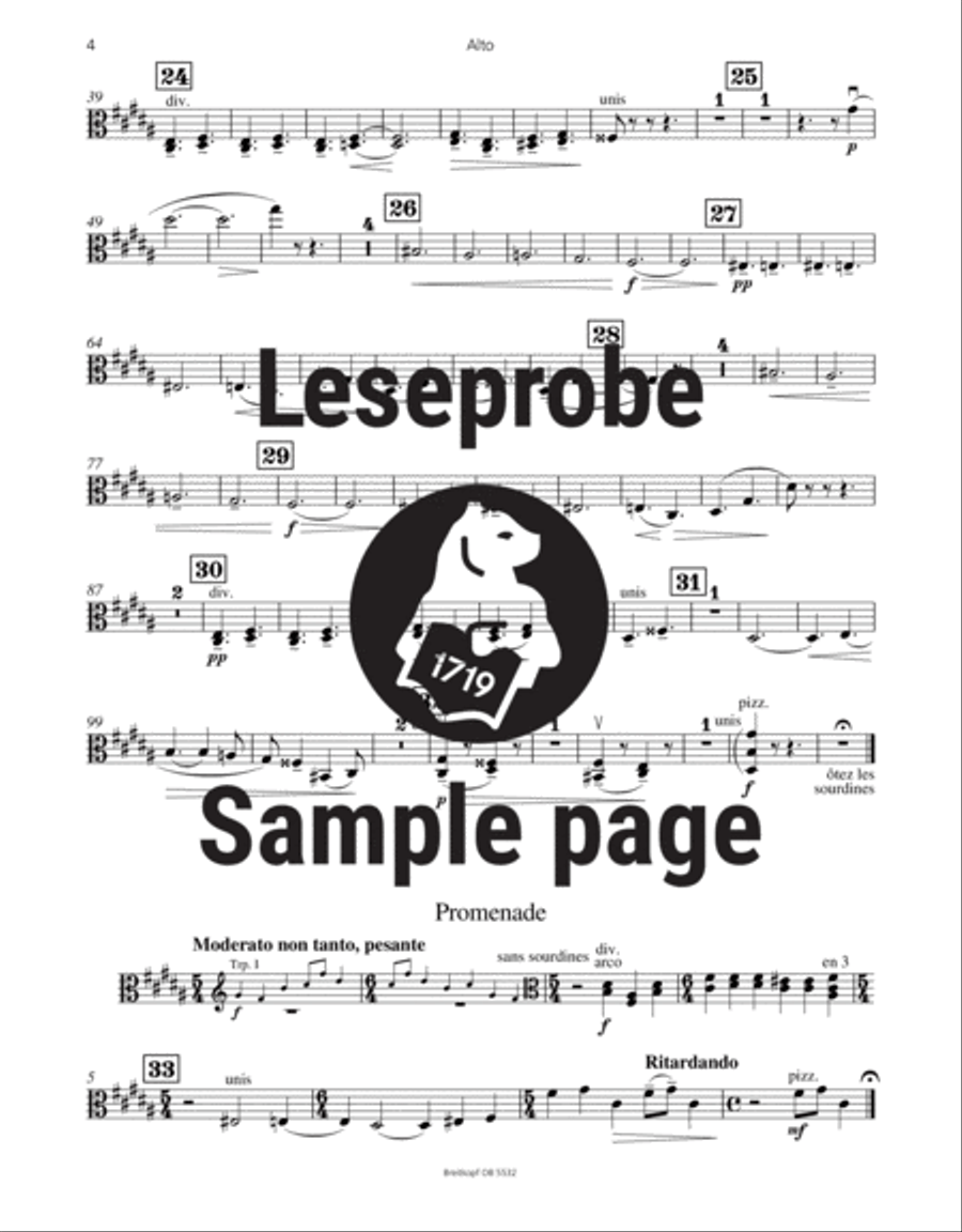 Tableaux d’une exposition Orchestra scores gallery preview page 4