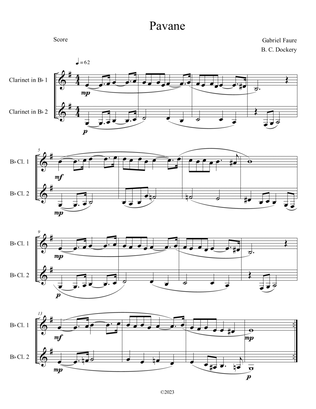 Pavane (Clarinet Duet)