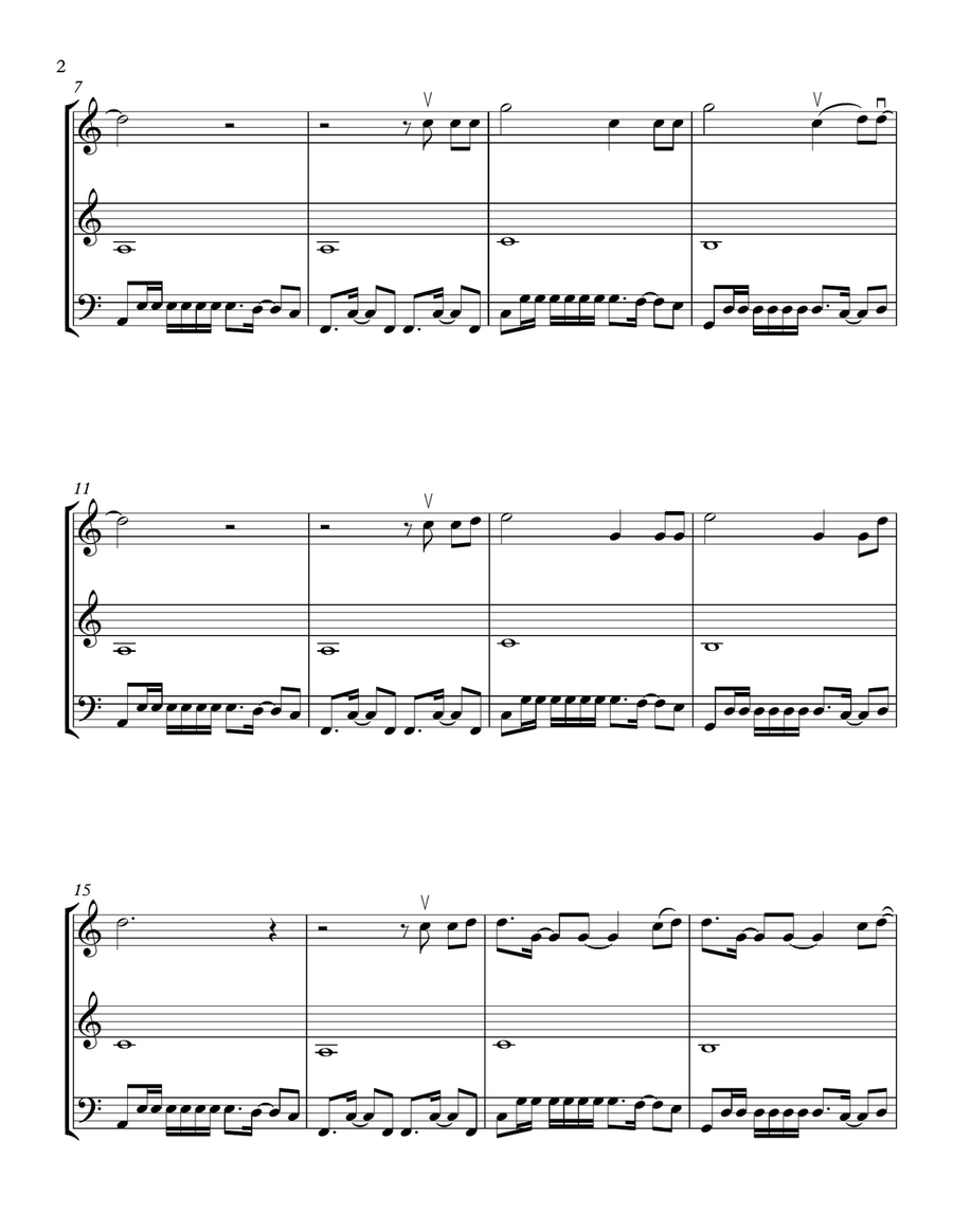 Girls Like You String Trio scores gallery preview page 2