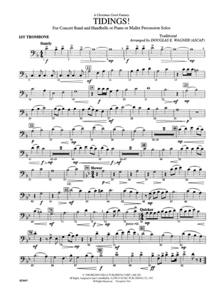 Tidings! (A Christmas Carol Fantasy): 1st Trombone