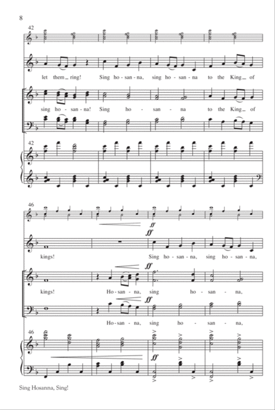 Sing Hosanna, Sing! 4-Part scores gallery preview page 9