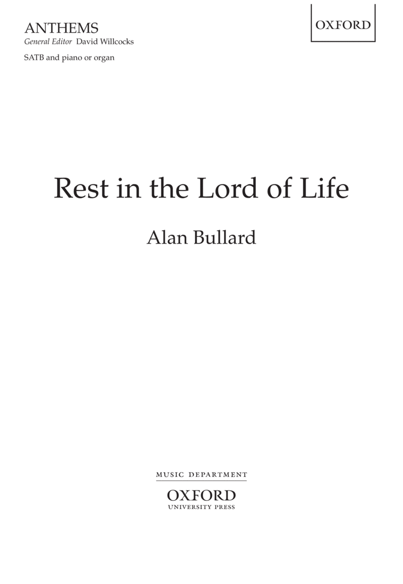 Rest in the Lord of Life