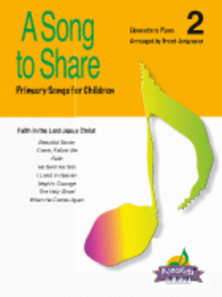 Book cover for A Song to Share - Vol 2 - Elementary Piano