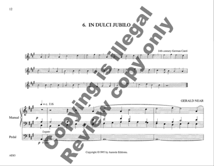 Choraleworks I Ten Chorale Preludes for Organ Organ Solo scores gallery preview page 9