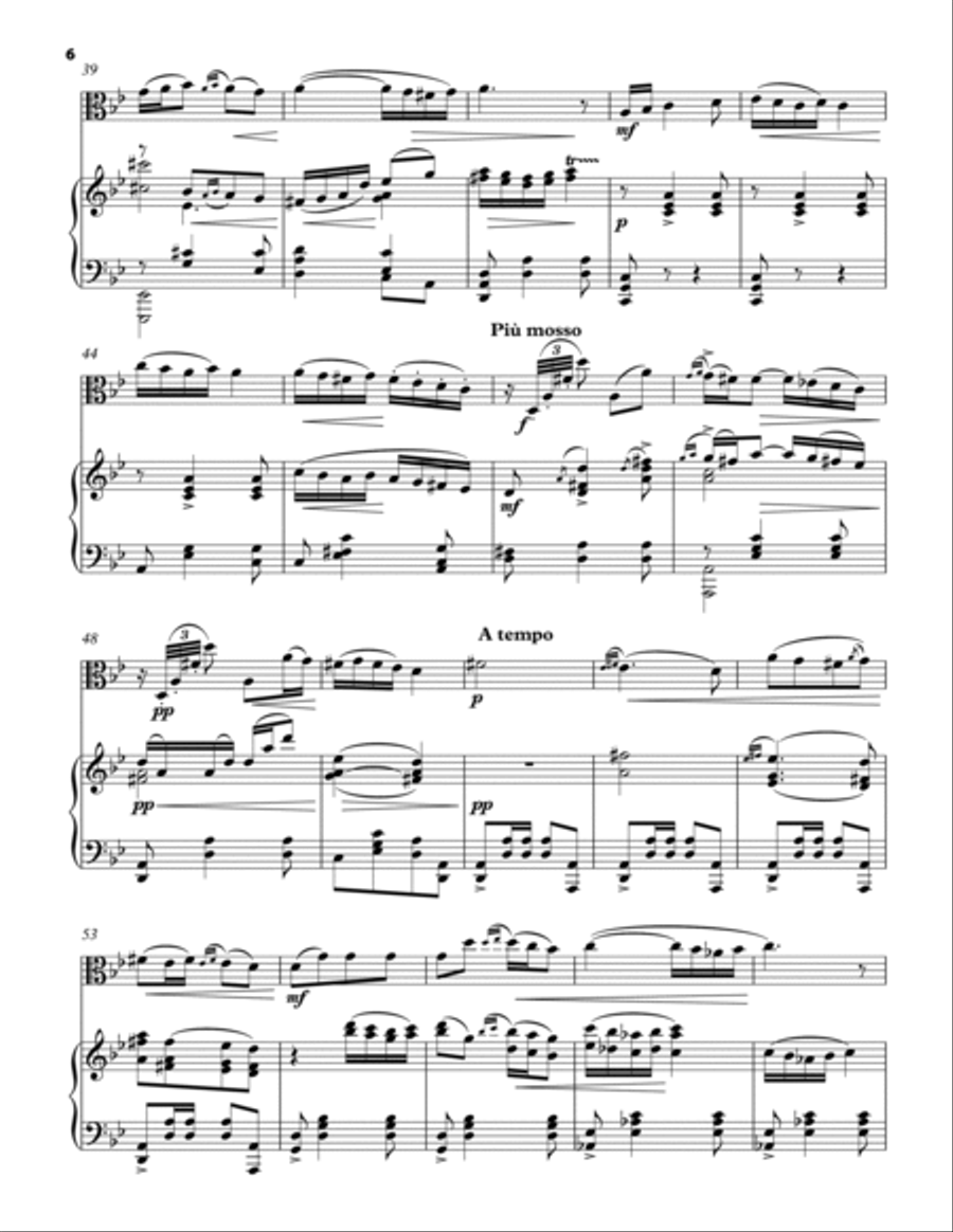 PULVER Lev: Jewish Dance for Viola Solo and Symphony Orchestra (Piano reduction + Viola Solo part) Piano scores gallery preview page 6