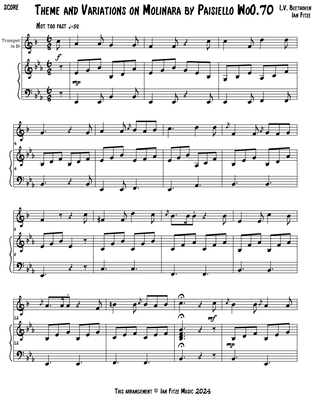 Theme and Variations on Molinara by Paisiello WoO.70