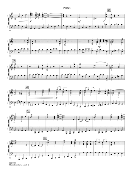Music from La La Land - Piano