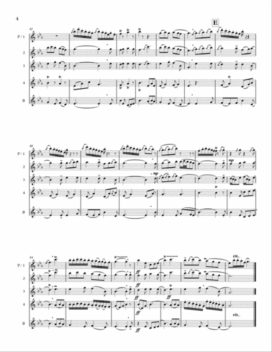 Tu Scendi Dalle Stelle (From Starry Skies Descending) Flute Solo scores gallery preview page 4