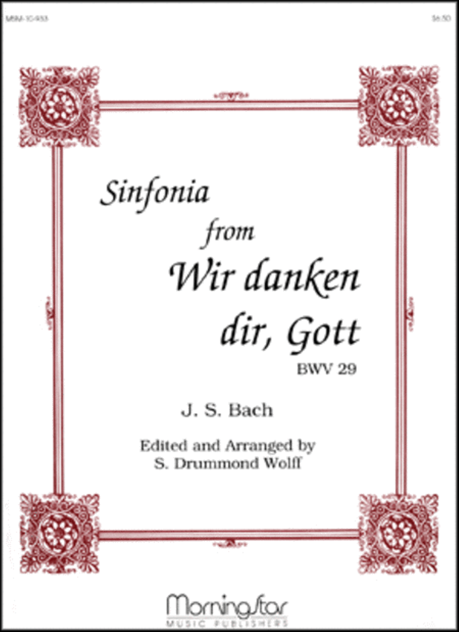 Wir Danken Dir, Gott (Sinfonia) Organ scores gallery preview page 1