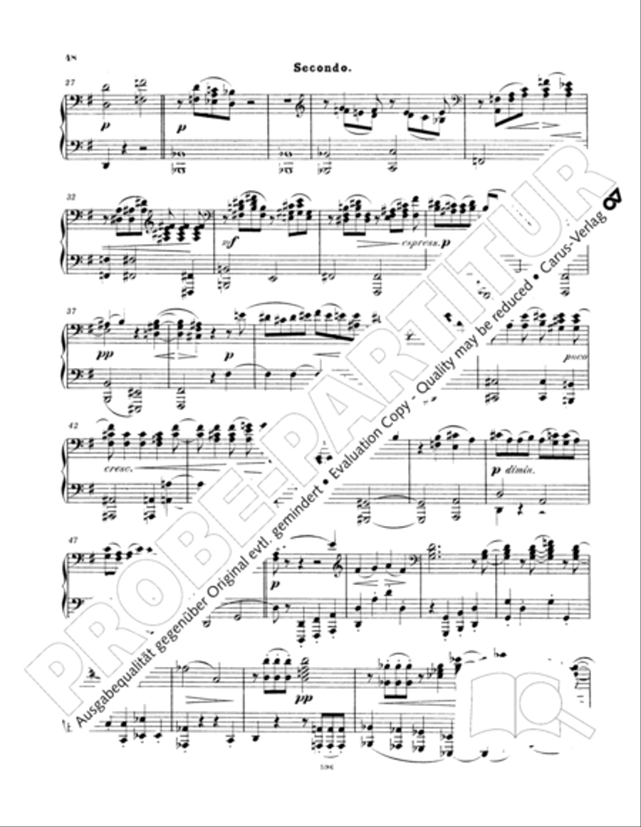 Ein Deutsches Requiem (German Requiem) Piano Duet scores gallery preview page 57