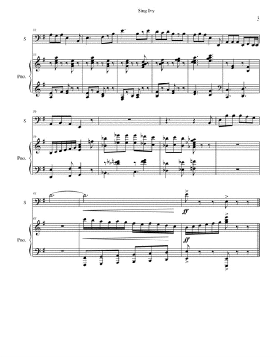 Folk Songs for Young Folks, Vol. 1 - bass trombone and piano Bass Trombone scores gallery preview page 3