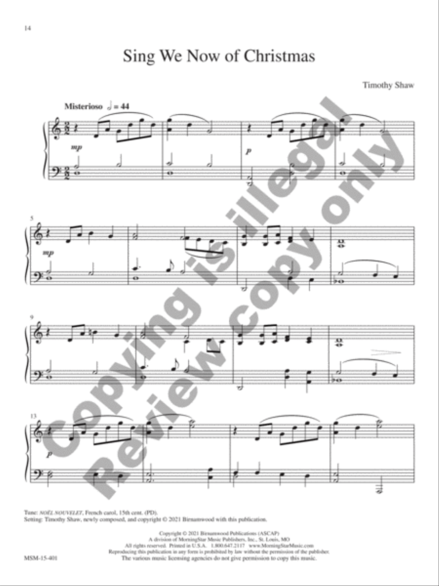 Nativity Scenes Piano Solo scores gallery preview page 8