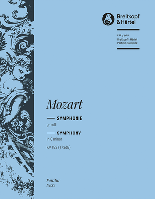 Book cover for Symphony [No. 25] in G minor K. 183 (173dB)