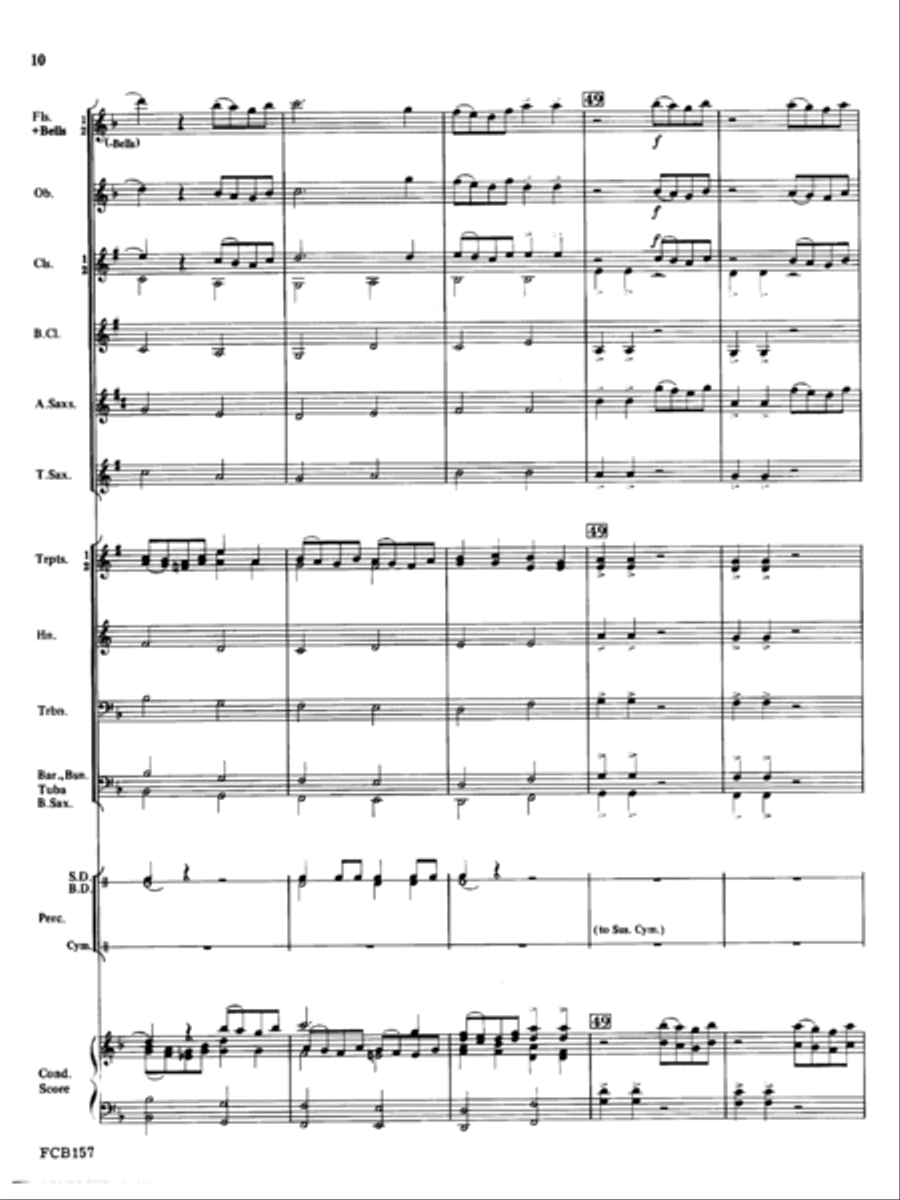 Modal Song And Dance Concert Band scores gallery preview page 10