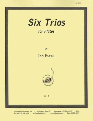 Six Trios For 3 Flutes