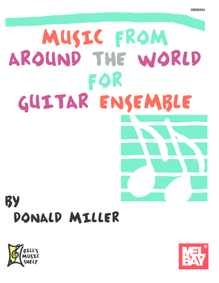 Book cover for Music from Around the World for Guitar Ensemble
