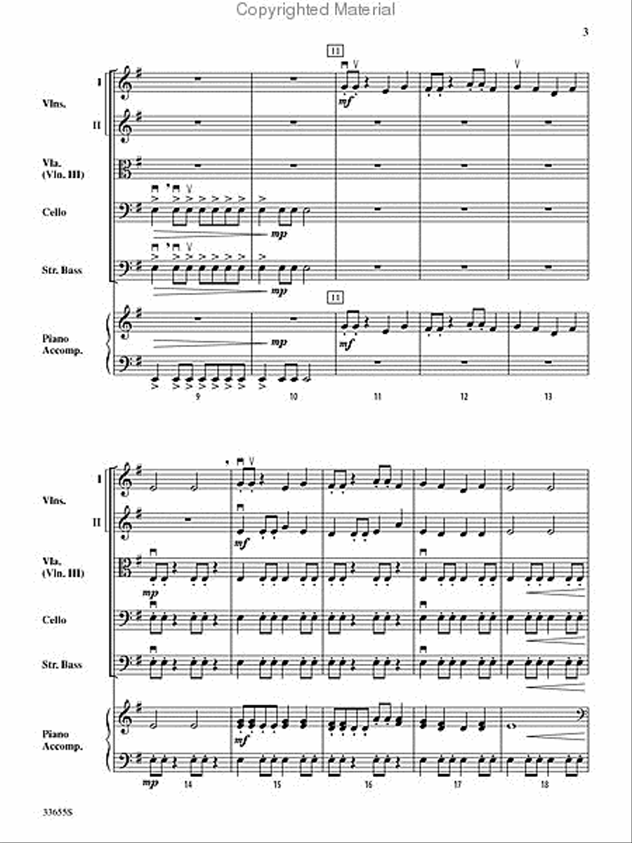 Battle of the Ancient Dragons String Orchestra scores gallery preview page 3