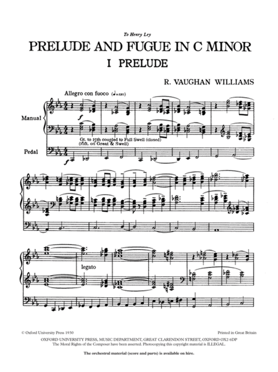 Prelude and Fugue in C minor