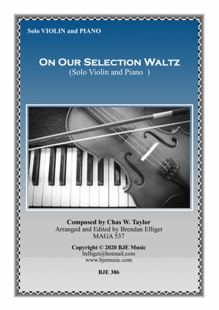 On Our Selection Waltz - Solo Violin with Piano Accompaniment Score and Parts PDF image number null