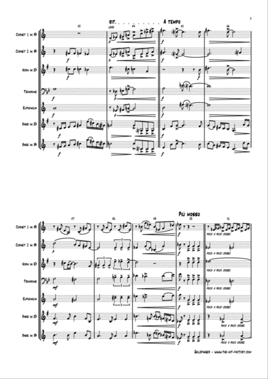 Goldfinger Goldfinger Euphonium scores gallery preview page 5