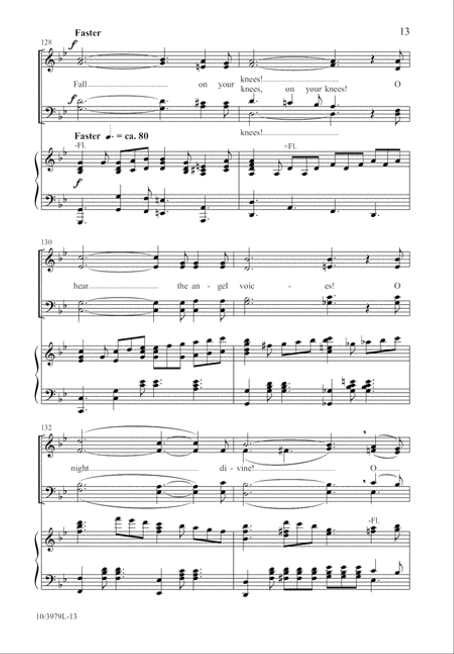O Hear the Angel Voices 4-Part scores gallery preview page 13