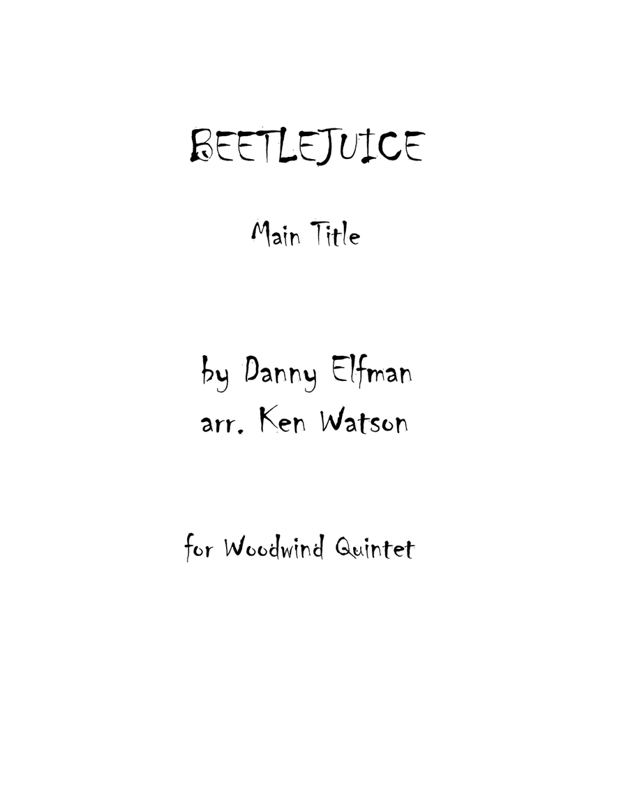 Book cover for Beetlejuice (Main Theme)