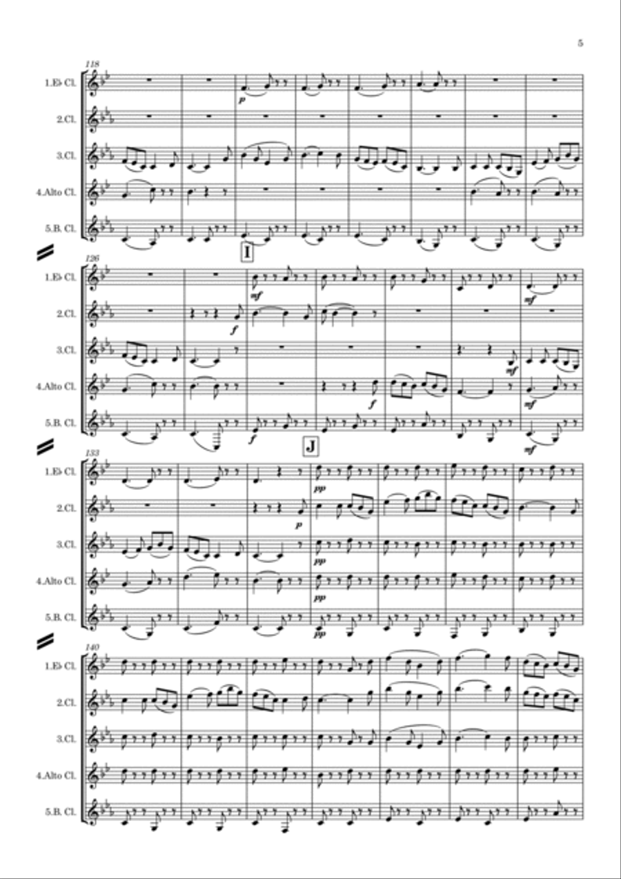 Holst: 2nd Suite in F Op. 28 No.2 - clarinet quintet Clarinet Quintet scores gallery preview page 6