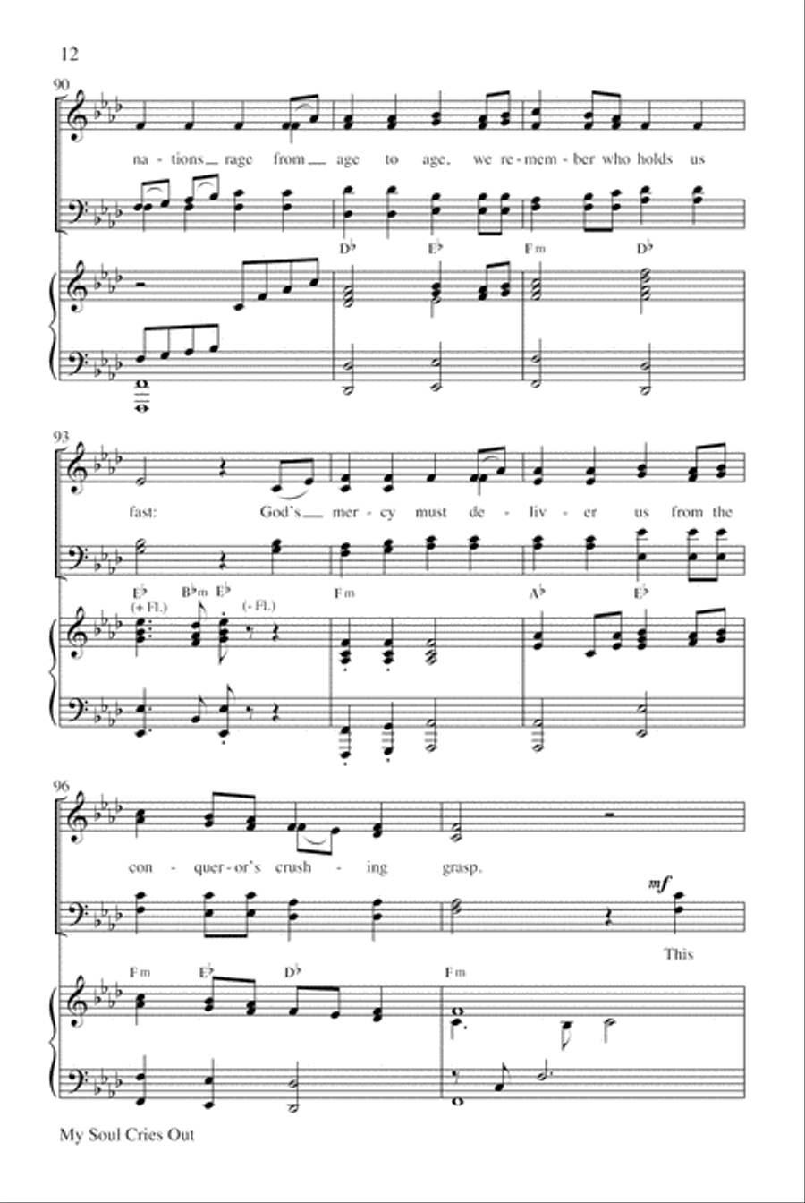 My Soul Cries Out (Canticle of the Turning) 4-Part scores gallery preview page 13