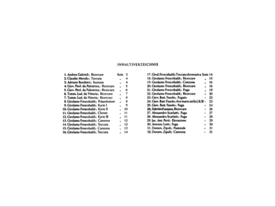 Old Italian Organ Music Old Italian Organ Music Organ scores gallery preview page 3