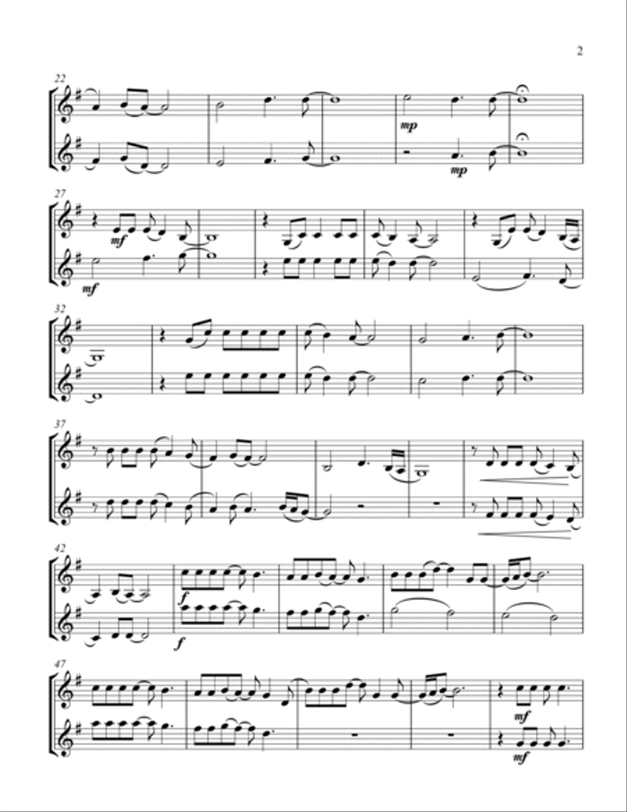 Shallow Clarinet Duet scores gallery preview page 3