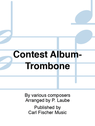 Book cover for Contest Album-Trombone