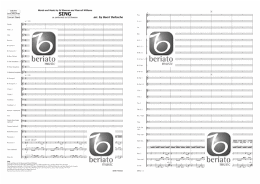 Sing Concert Band scores gallery preview page 2