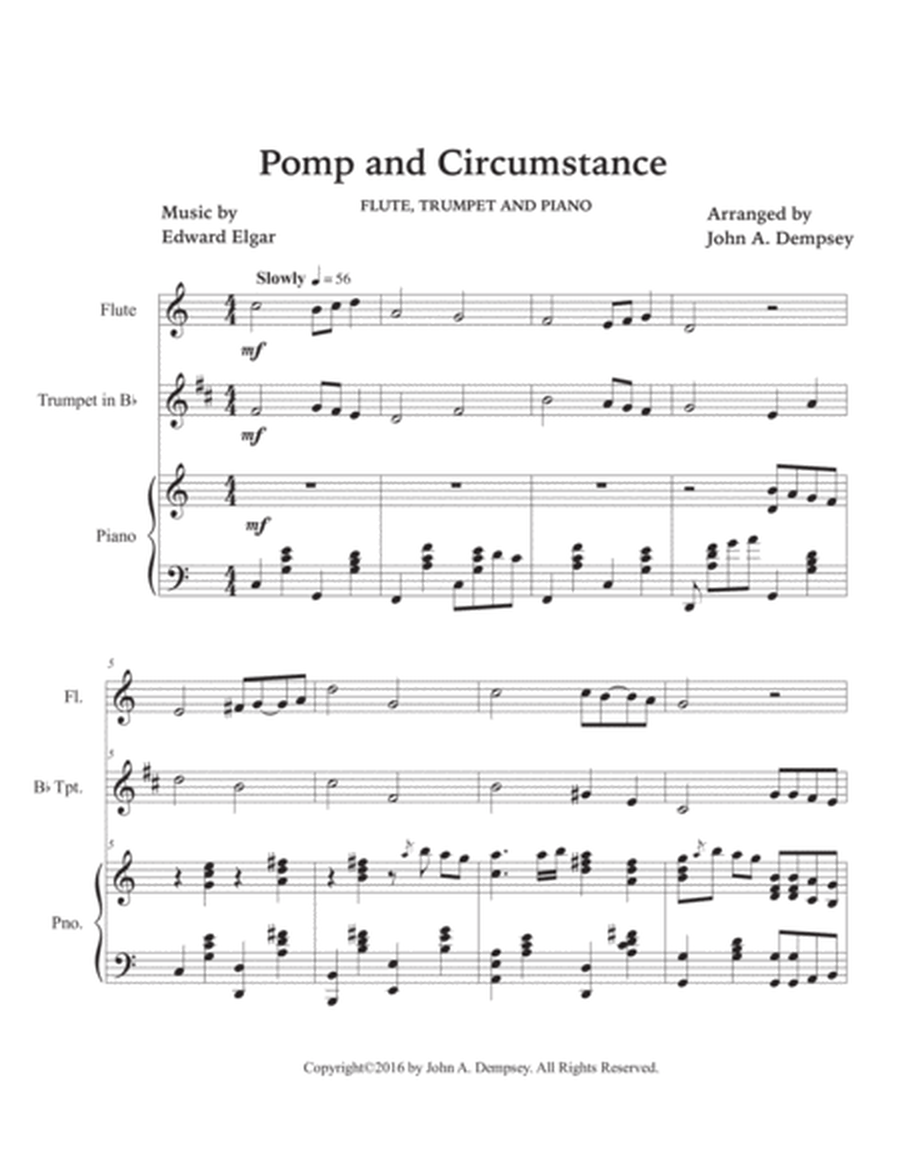 Pomp and Circumstance (Trio for Flute, Trumpet and Piano) image number null