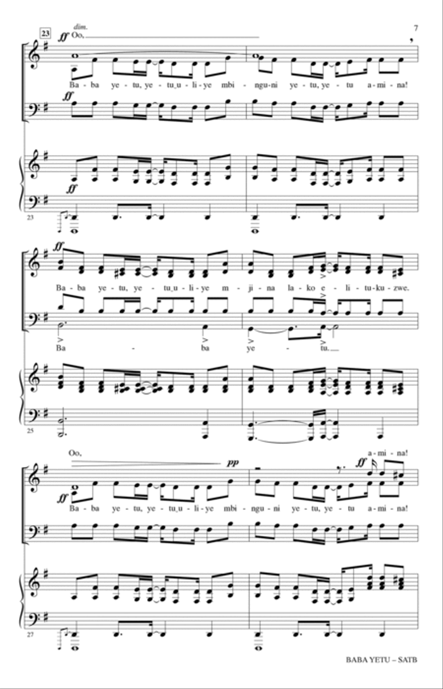 Baba Yetu (from Civilization IV) (arr. Roger Emerson) 4-Part scores gallery preview page 5