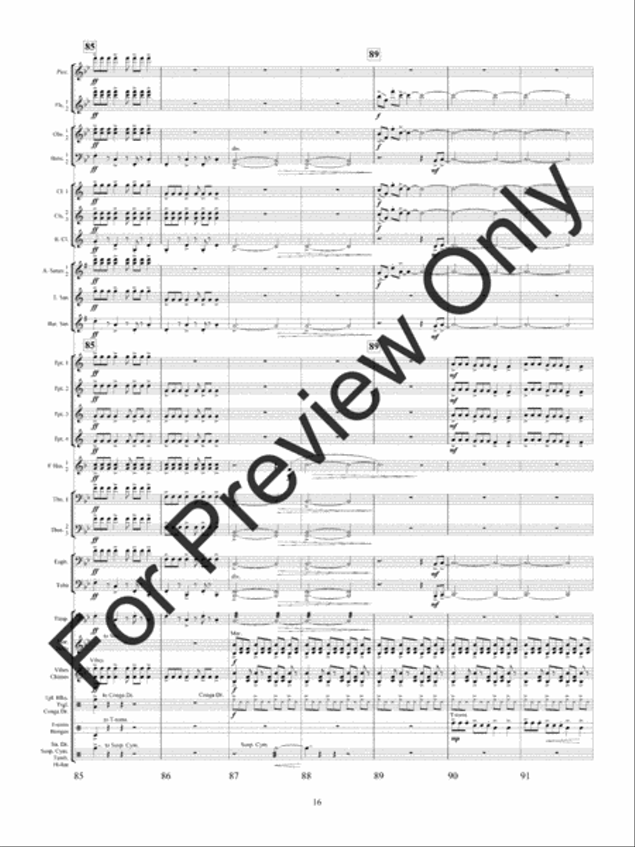 Quintology (Score) Concert Band scores gallery preview page 19