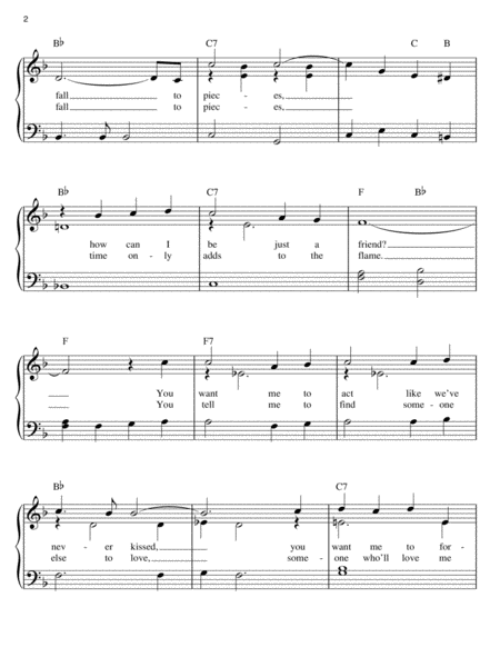I Fall To Pieces by Patsy Cline Easy Piano - Digital Sheet Music