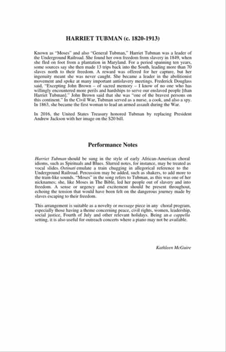 Harriet Tubman TTBB scores gallery preview page 3