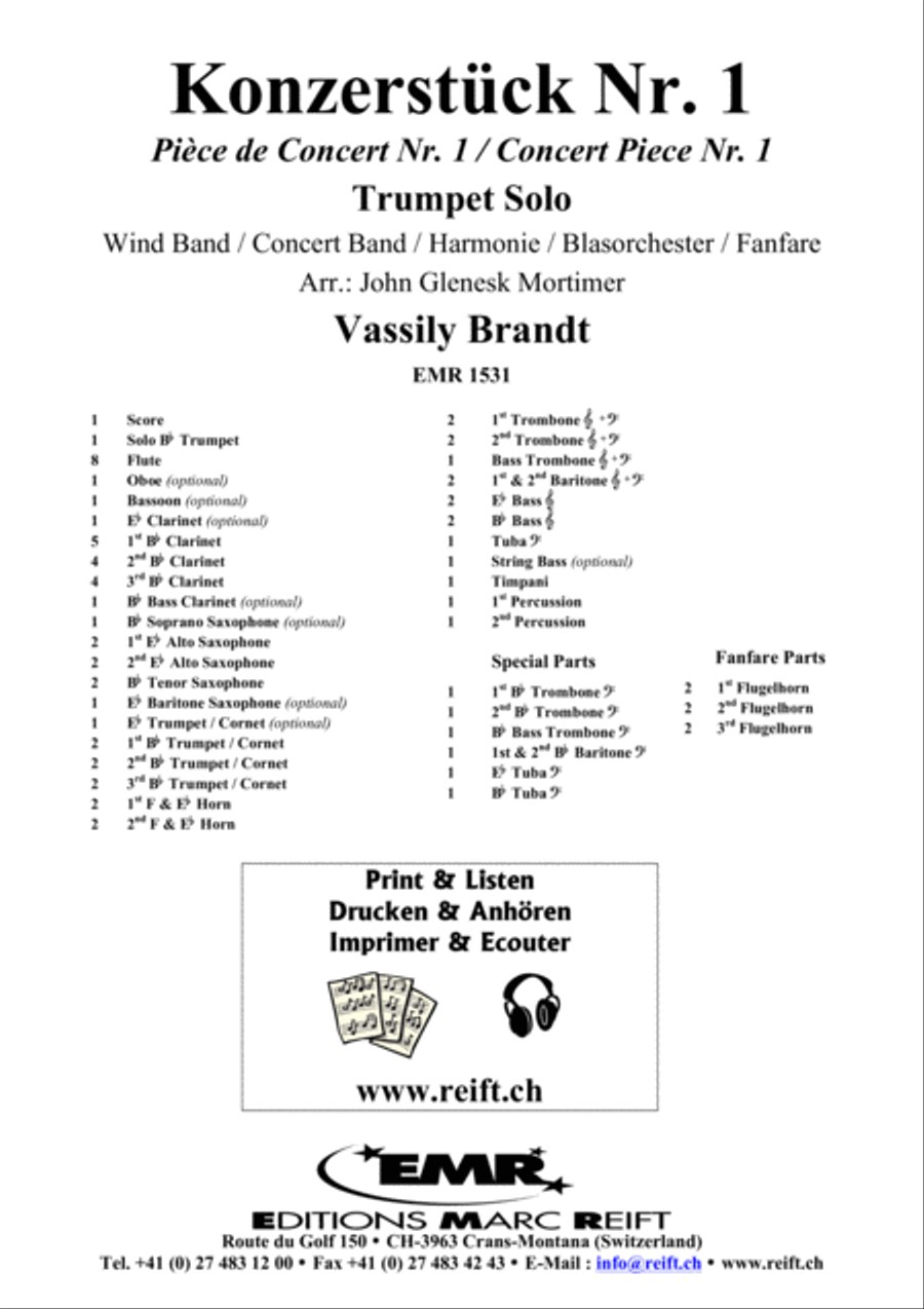Konzertstuck No. 1 Concert Band scores gallery preview page 2