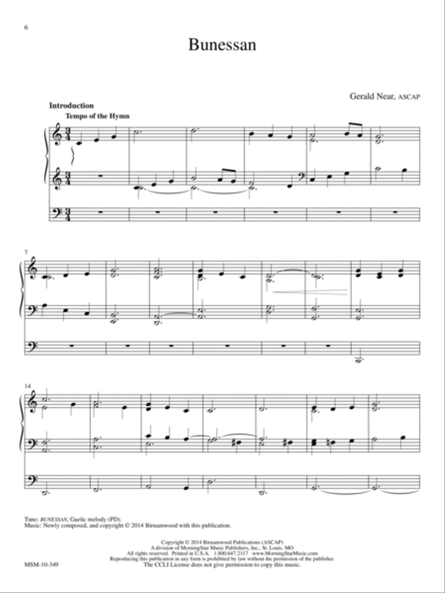 Laudes Domini: 10 Hymn Introductions and Harmonizations for Organ, Volume 2 Organ scores gallery preview page 5