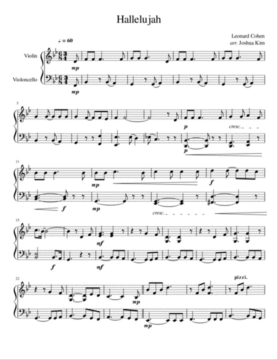 Hallelujah Small Ensemble scores gallery preview page 2