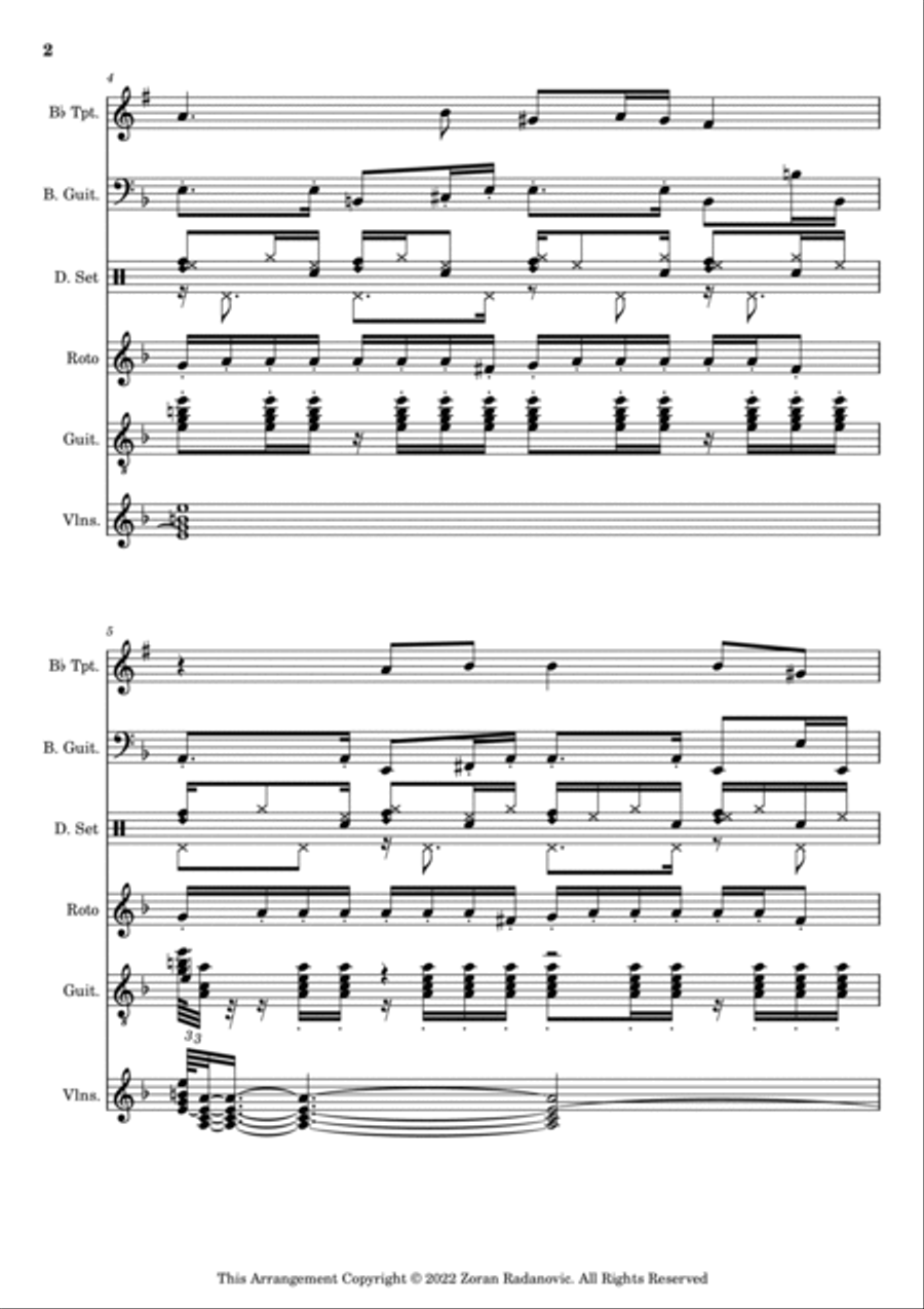 Đurđevdan - Djurdjevdan - Ederlezi - for band Violin scores gallery preview page 3
