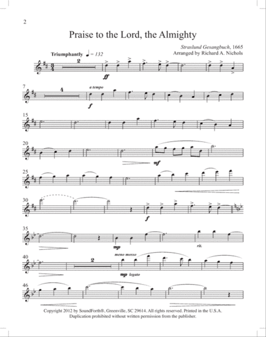 Instruments of Glory, Vol. 3 - Flute Book and CD Flute Solo scores gallery preview page 2