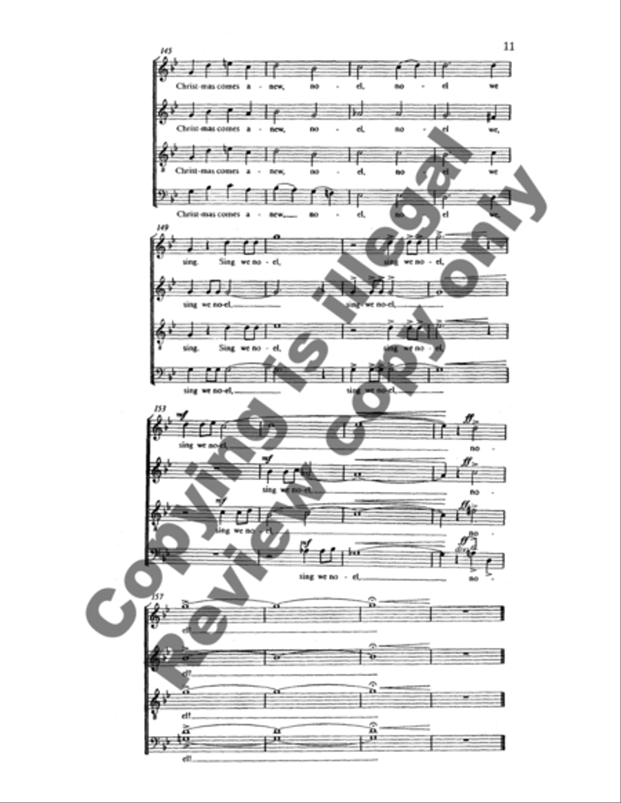Christmas Comes Anew (Noel Nouvelet) 4-Part scores gallery preview page 12