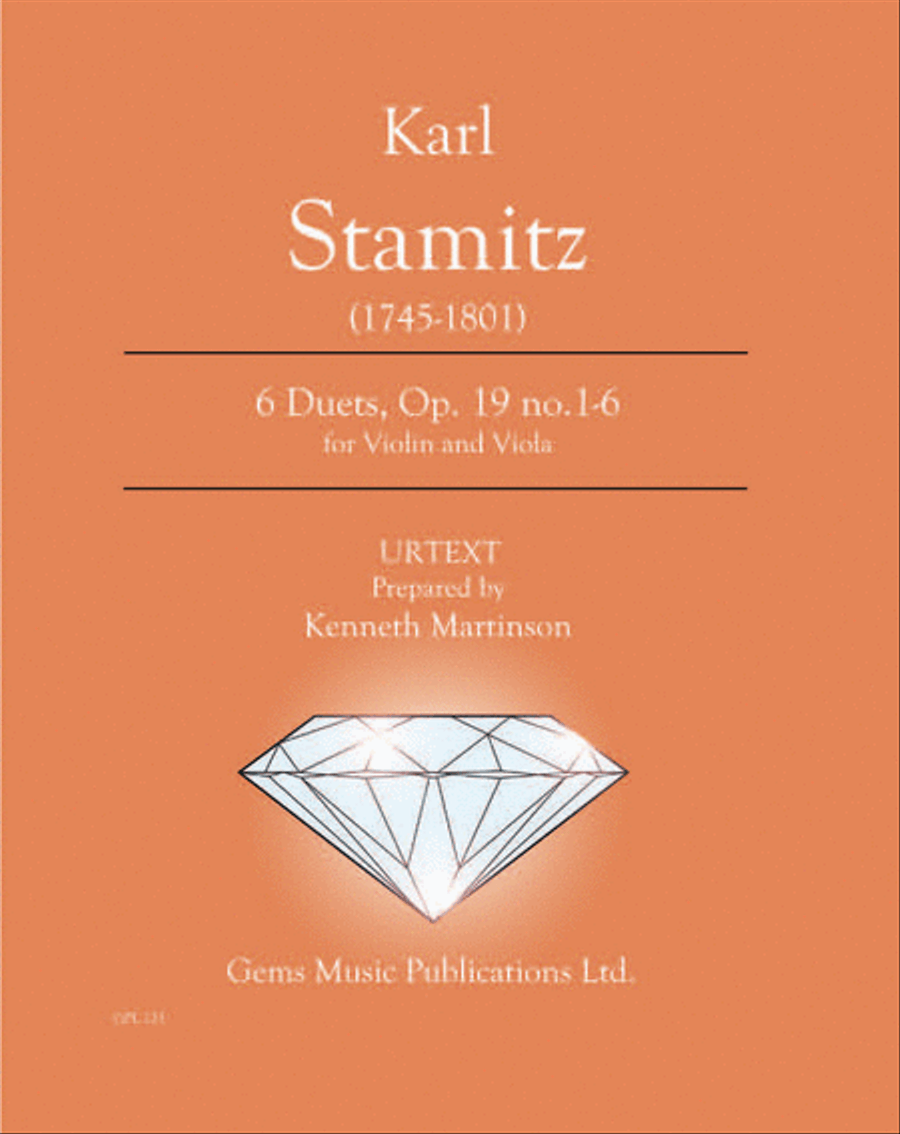 6 Duets, Op. 19 no. 1-6 for Violin and Viola String Duet scores gallery preview page 1