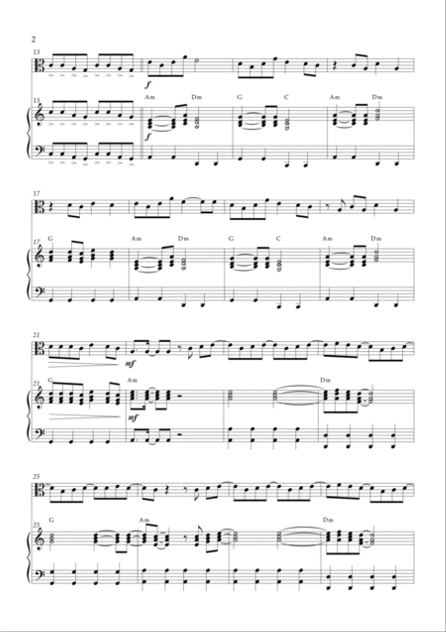 Barbie Girl Viola scores gallery preview page 2