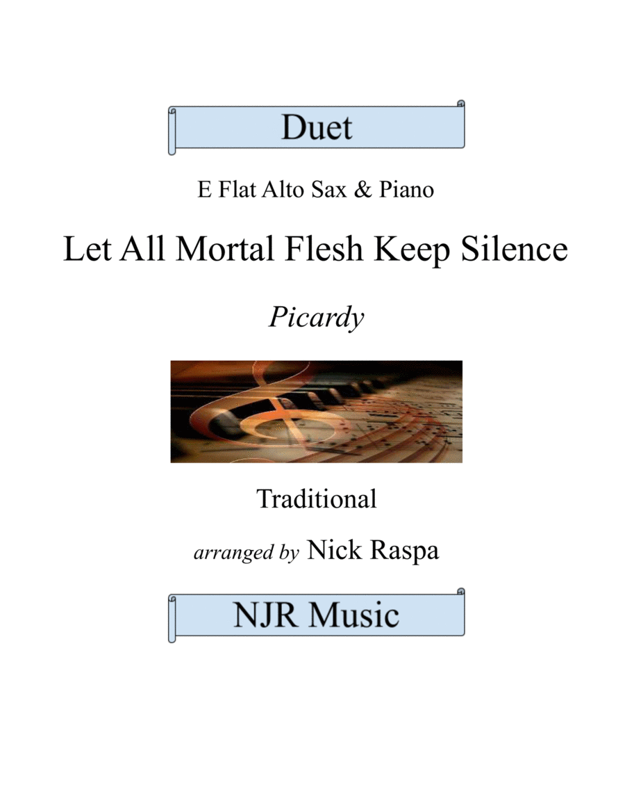 Let All Mortal Flesh Keep Silence (E Flat Alto Sax & Piano) Full Set image number null